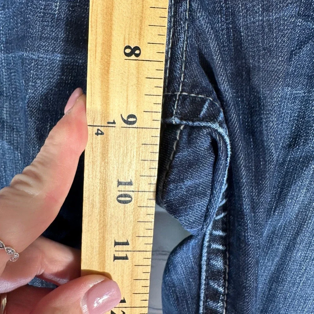 Silver Jeans Co Suki Mid Rise Bootcut Dark Wash Denim Jeans 33 x 31